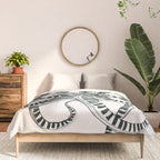 Striped Octopus Ink Drawing Comforter Gallery Image 3