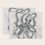 Striped Octopus Ink Drawing Placemat Gallery Image 1