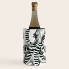 Striped Octopus Ink Drawing Wine Chiller Gallery Image 1
