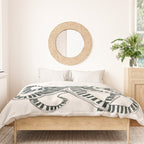 Striped Octopus Ink Drawing Duvet Cover Gallery Image 3