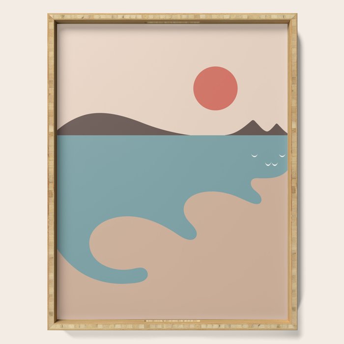 Cat Landscape 79 Serving Tray Gallery Image 1