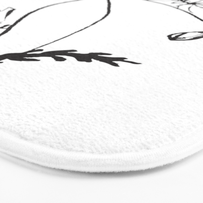 Butterfly on a little flower 5 Bath Mat Gallery Image 3