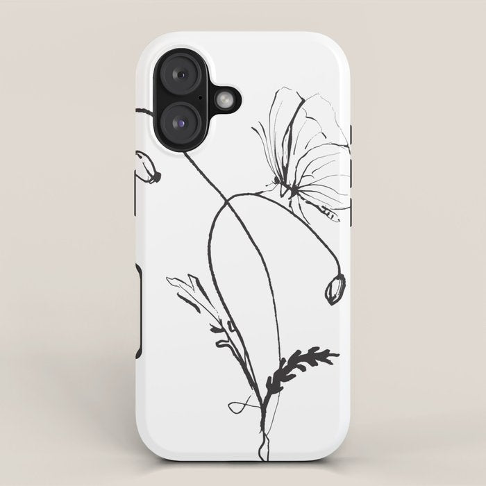 Butterfly on a little flower 5 iPhone Case Gallery Image 1