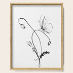 Butterfly on a little flower 5 Serving Tray Gallery Image 1