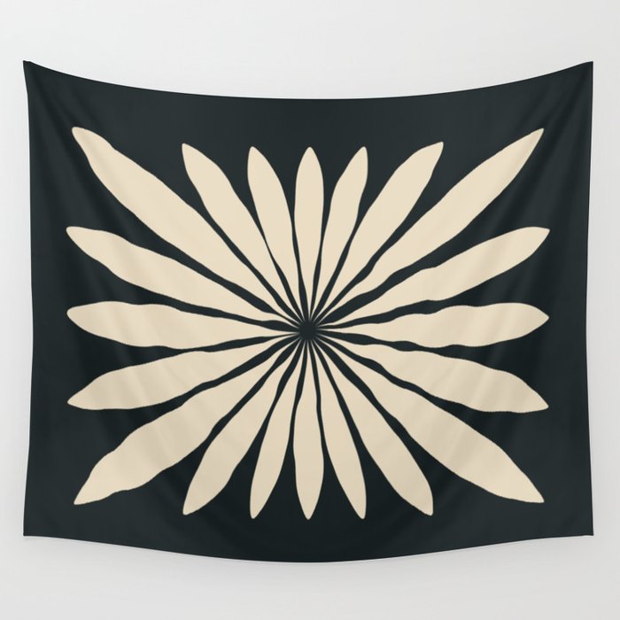 Star Leaf: Noir Wall Tapestry Gallery Image 1
