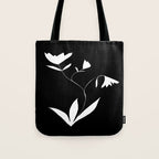 Fading Spring In Black  Tote Bag Gallery Image 1