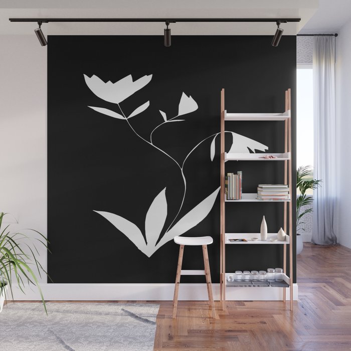 Fading Spring In Black  Wall Mural Gallery Image 1