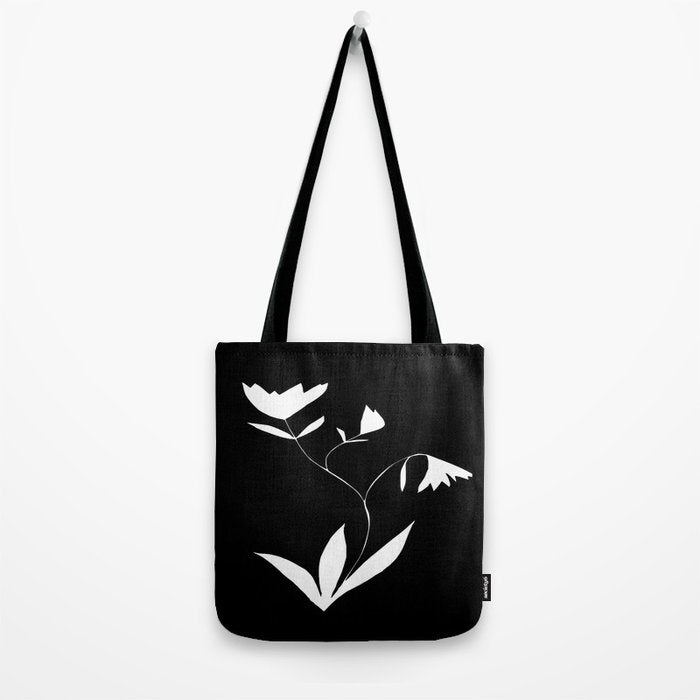 Fading Spring In Black  Tote Bag Gallery Image 2