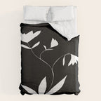 Fading Spring In Black  Duvet Cover Gallery Image 6