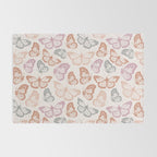 Orange & Pink Butterfly Pattern Rug Gallery Image 2