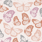 Orange & Pink Butterfly Pattern Coffee Mug Gallery Image 2