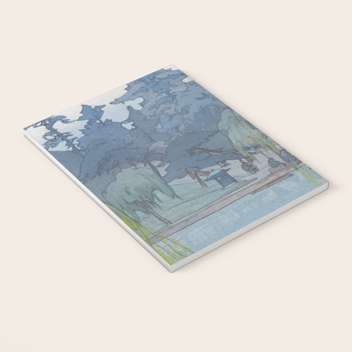 Hiroshi Yoshida, Sarusawa Pond, Nara - Vintage Japanese Woodblock Print Art Notebook Gallery Image 3
