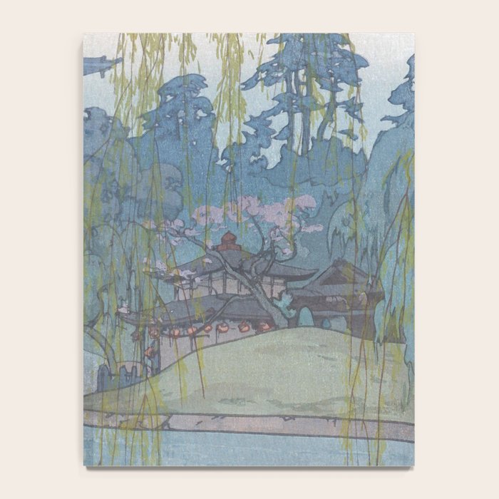 Hiroshi Yoshida, Sarusawa Pond, Nara - Vintage Japanese Woodblock Print Art Notebook Gallery Image 4