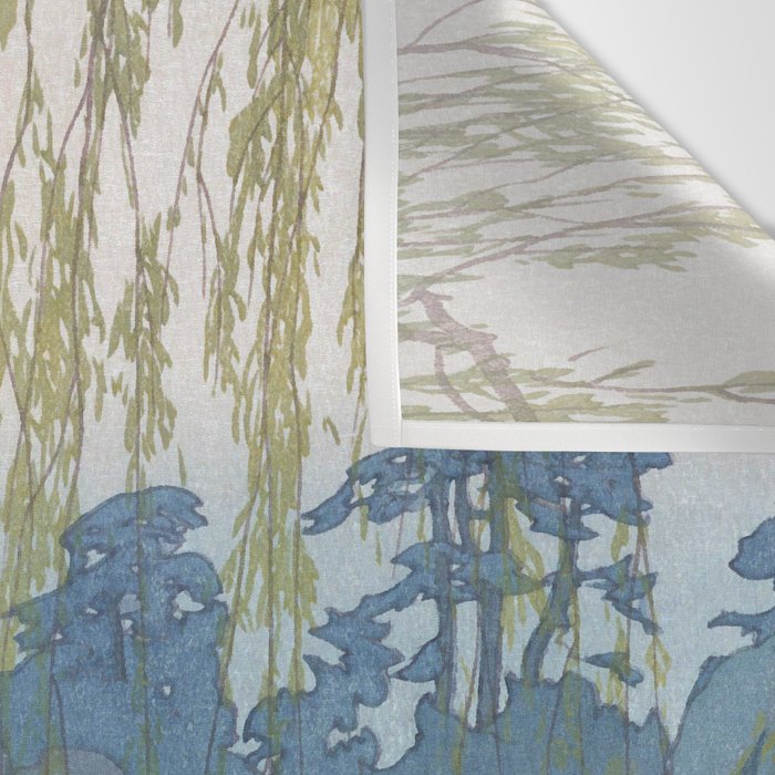 Hiroshi Yoshida, Sarusawa Pond, Nara - Vintage Japanese Woodblock Print Art Wall Tapestry Gallery Image 3