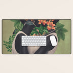 blooming kiss  Desk Mat Gallery Image 1