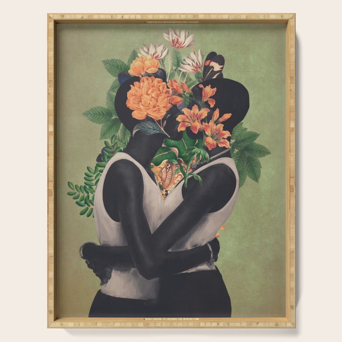 blooming kiss  Serving Tray Gallery Image 1