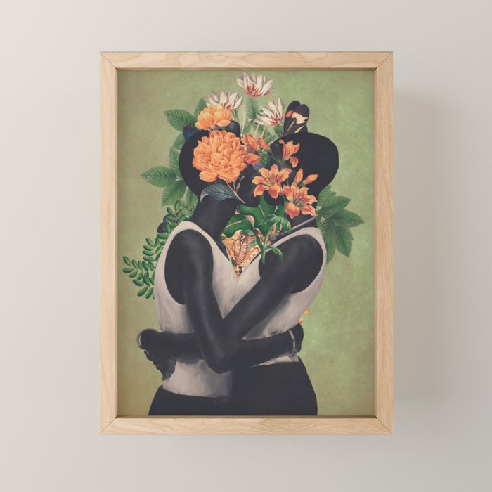 blooming kiss  Mini Art Print Gallery Image 1