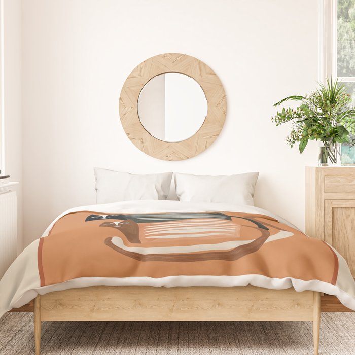 Stacked Abstract Cats Duvet Cover Gallery Image 3