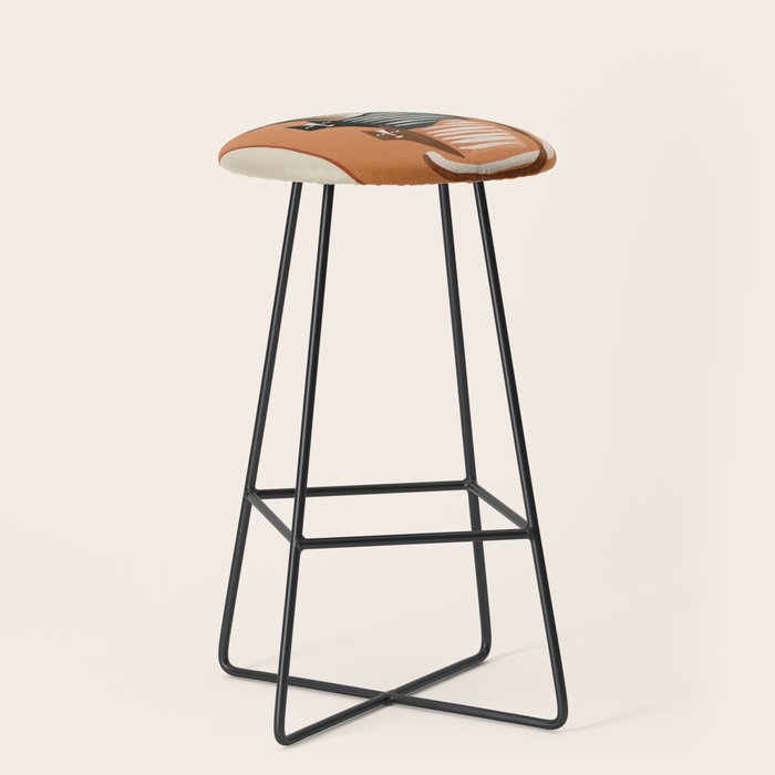 Stacked Abstract Cats Stool Gallery Image 1