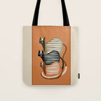 Stacked Abstract Cats Tote Bag Gallery Image 1