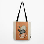 Stacked Abstract Cats Tote Bag Gallery Image 2