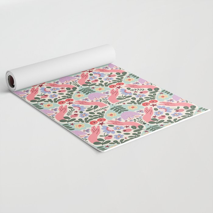 Folk Flora - Liberty Yoga Mat Gallery Image 2