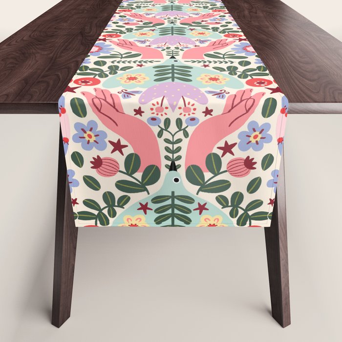 Folk Flora - Liberty Table Runner Gallery Image 1