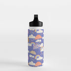 Spring Rain with Umbrellas Water Bottle Gallery Image 3