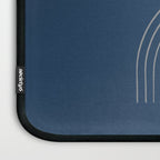 Moon Mountain Blue - Mid Century Modern Laptop Sleeve Gallery Image 3