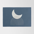 Moon Mountain Blue - Mid Century Modern Rug Gallery Image 2