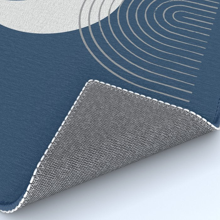 Moon Mountain Blue - Mid Century Modern Rug Gallery Image 4