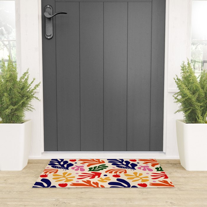 matisse pattern Welcome Mat Gallery Image 3