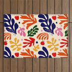 matisse pattern Outdoor Rug Gallery Image 1