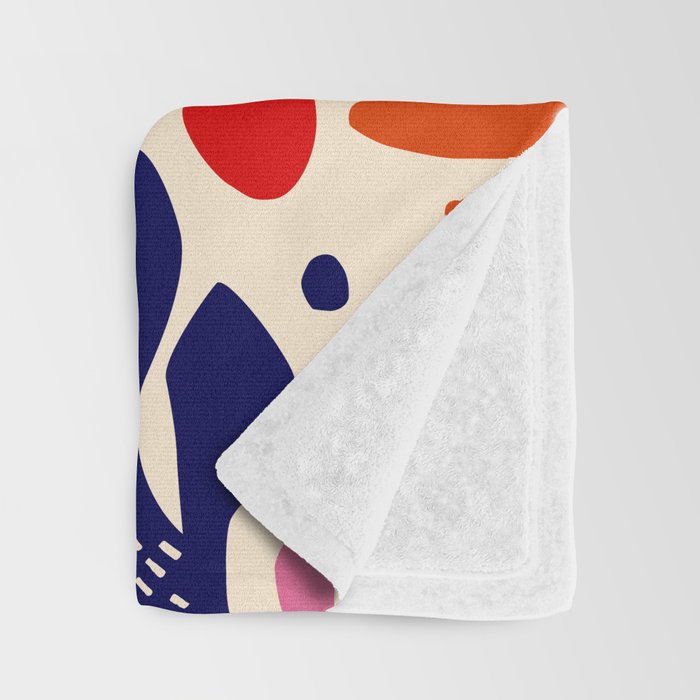 matisse pattern Throw Blanket Gallery Image 3