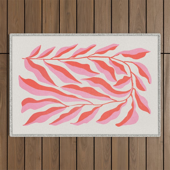 Ferns: Peach Matisse Edition Outdoor Rug Gallery Image 1