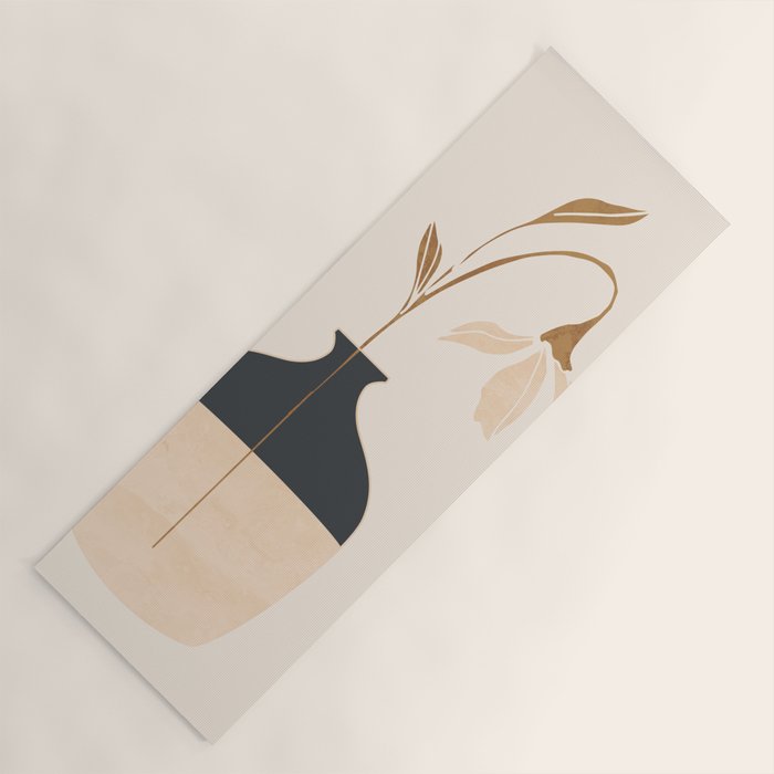Minimal Abstract Art Vase Flower 3a Yoga Mat Gallery Image 1