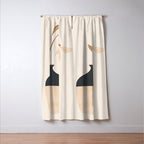 Minimal Abstract Art Vase Flower 3a Window Curtain Gallery Image 3