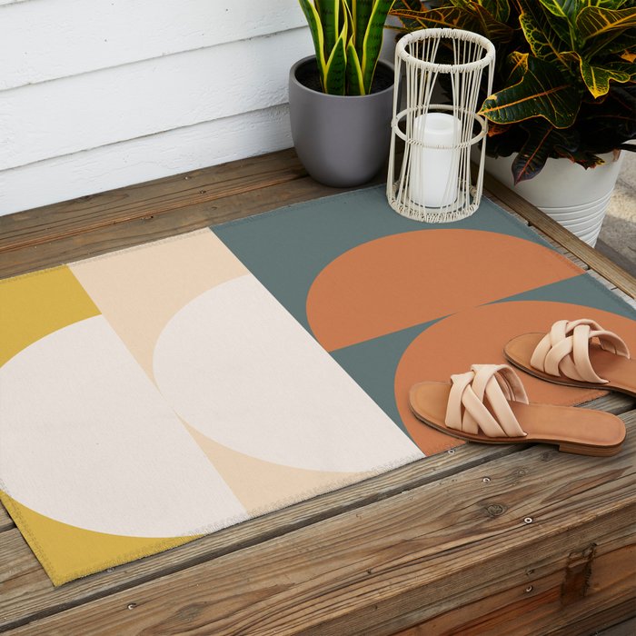 Abstract Geometric 02 Outdoor Rug Gallery Image 2