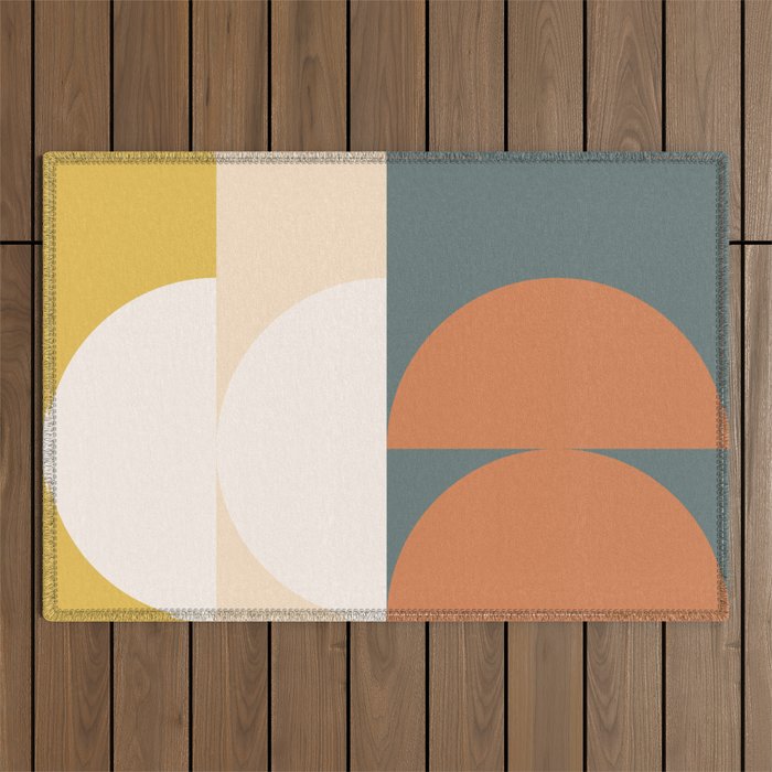 Abstract Geometric 02 Outdoor Rug Gallery Image 1