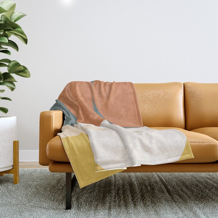 Abstract Geometric 02 Throw Blanket Gallery Image 1