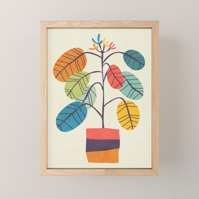 Potted plant 2 Mini Art Print Gallery Image 1