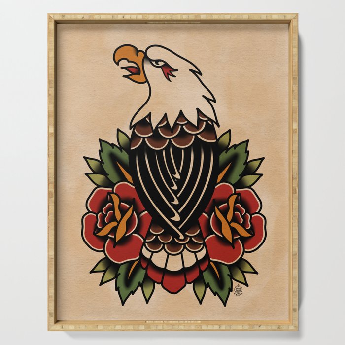 Colour Vintage Eagle Serving Tray Gallery Image 1