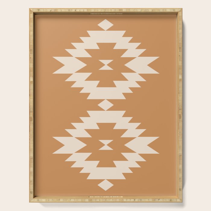 Southwestern Minimalism - Desert Orange Serving Tray Gallery Image 1