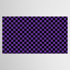 Halloween Purple and Black Checkerboard Pattern SM Tablecloth Gallery Image 2