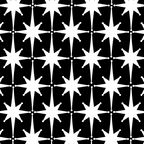 Atomic Age Retro Midcentury 1950s Starburst Pattern in White and Black Coffee Mug Gallery Image 2