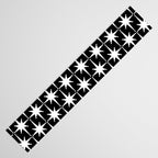 Atomic Age Retro Midcentury 1950s Starburst Pattern in White and Black Table Runner Gallery Image 3