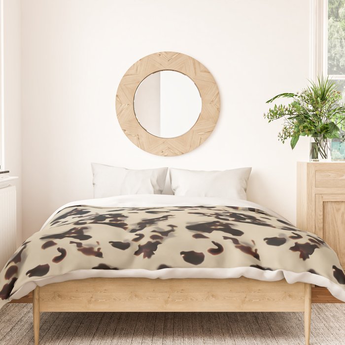 Chic Tortoise Shell on Ivory Duvet Cover Gallery Image 3