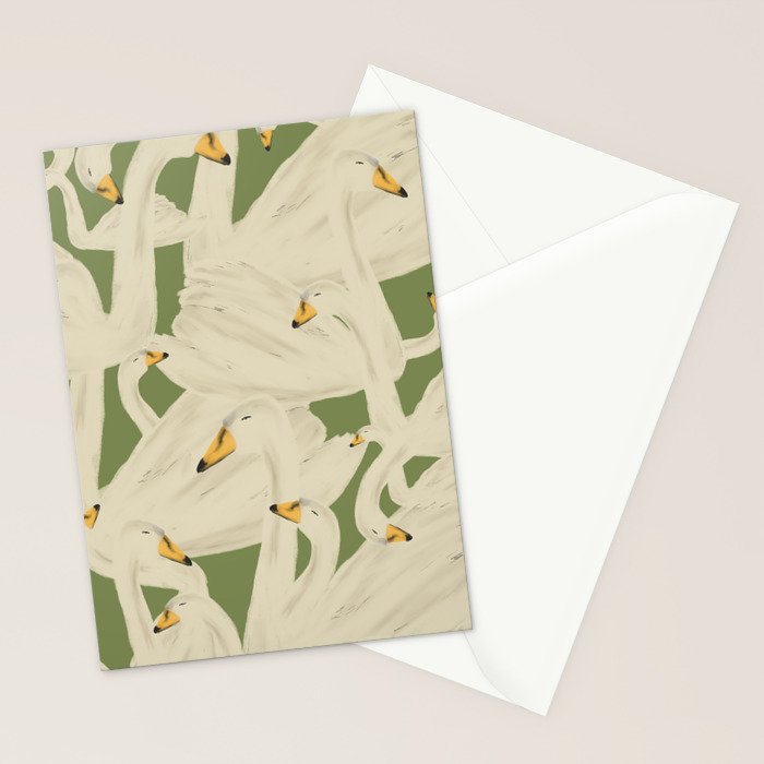 Flight of Swans Stationery Card Gallery Image 2