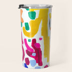 Candy In The Milky Way Galaxy Original Painting by Ejaaz Haniff Acrylic Painting Abstract Art Shapes Pattern Fun Colorful Shapes Travel Mug Gallery Image 3
