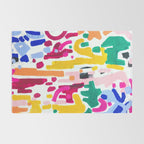 Candy In The Milky Way Galaxy Original Painting by Ejaaz Haniff Acrylic Painting Abstract Art Shapes Pattern Fun Colorful Shapes Rug Gallery Image 2